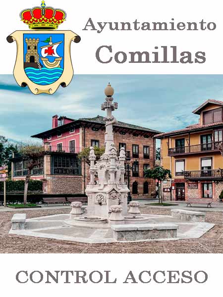 Control acceso a la Fuente Tres Canos del Ayuntamiento de Comillas