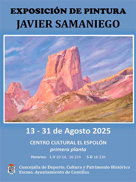 Exposicion de Pintura de pintura de Javier Samaniego en el Centro Cultural el Espolon Comillas