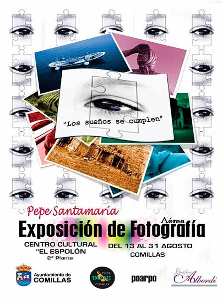 Exposicion de fotografias aereas en el Centro Cultural El Espolon de Comillas