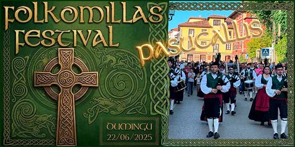 Folkomillas 2026 PASACALLES de Bandas y Gaitas en Comillas Cantabria