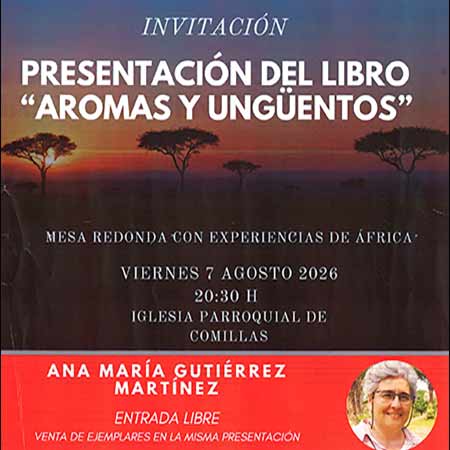 Presentacion del libro Aromas y unguentos en la iglesia parroquial de Comillas