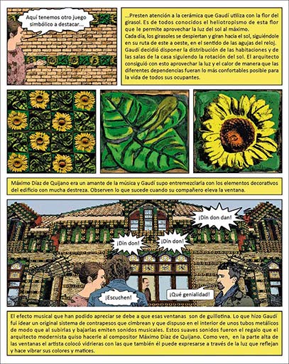 libro sobre el pajaro amarillo y el capricho de Gaudi en Comillas