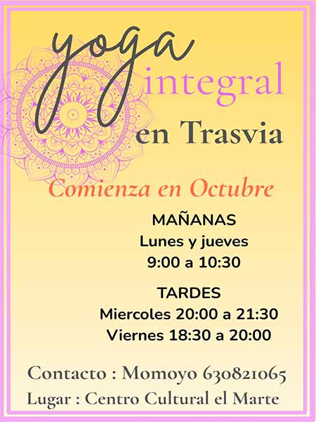 Yoga Integral en el Centro Cultural El Marte en Trasvia Comillas Cantabria
